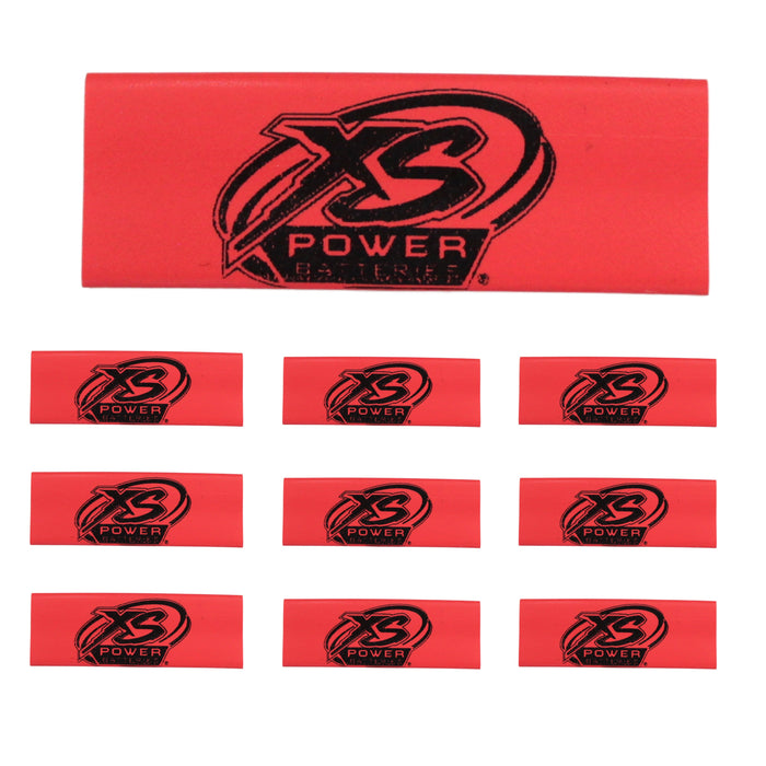 4 Gauge 3:1 Heat Shrink with XS Power Logo 10 Pack Red