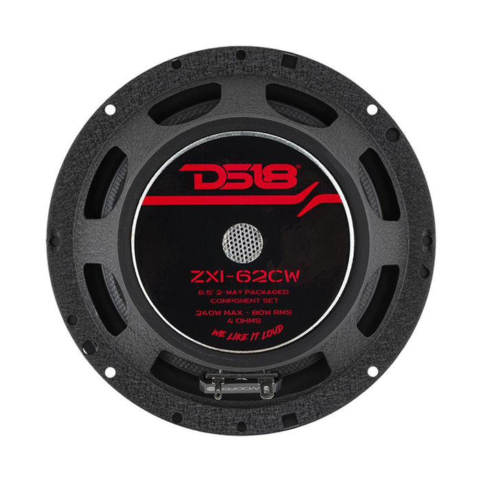 DS18 ELITE 6.5" 240 Watt 4 Ohm 2-Way Component Speaker System with Kevlar Cone