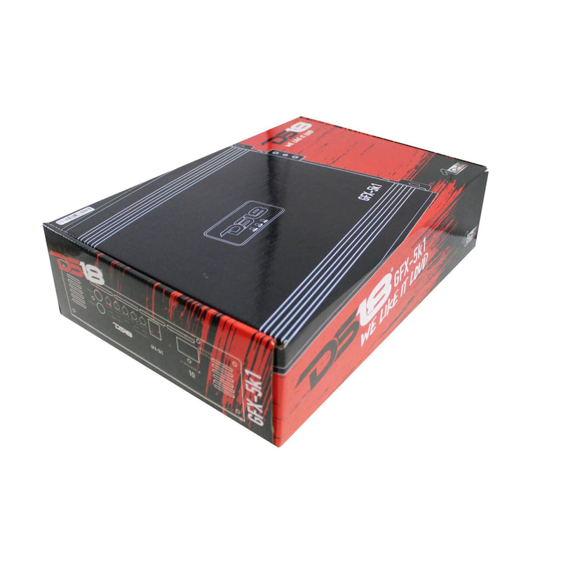 DS18 GFX Series Monoblock 5000 Watts 1 Ohm Class D Full Range Amplifier GFX-5K1