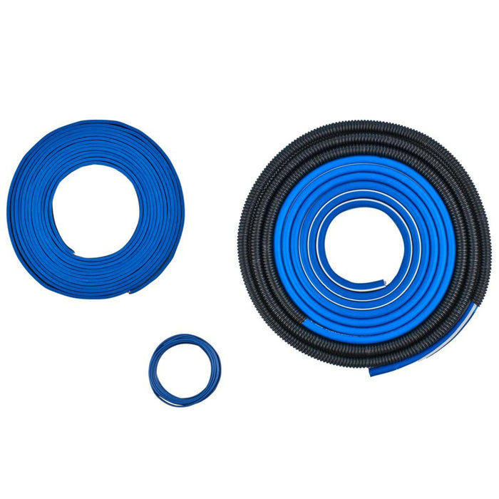 DS18 AKIT4 CCA 4-Gauge Amplifier Installation Kit - Blue / DS-AKIT4-BL