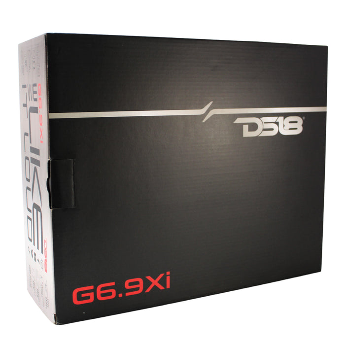 Pair of 6x9" 60W RMS 4-Ohm Coaxial Speakers & Single Din Bluetooth Car Radio