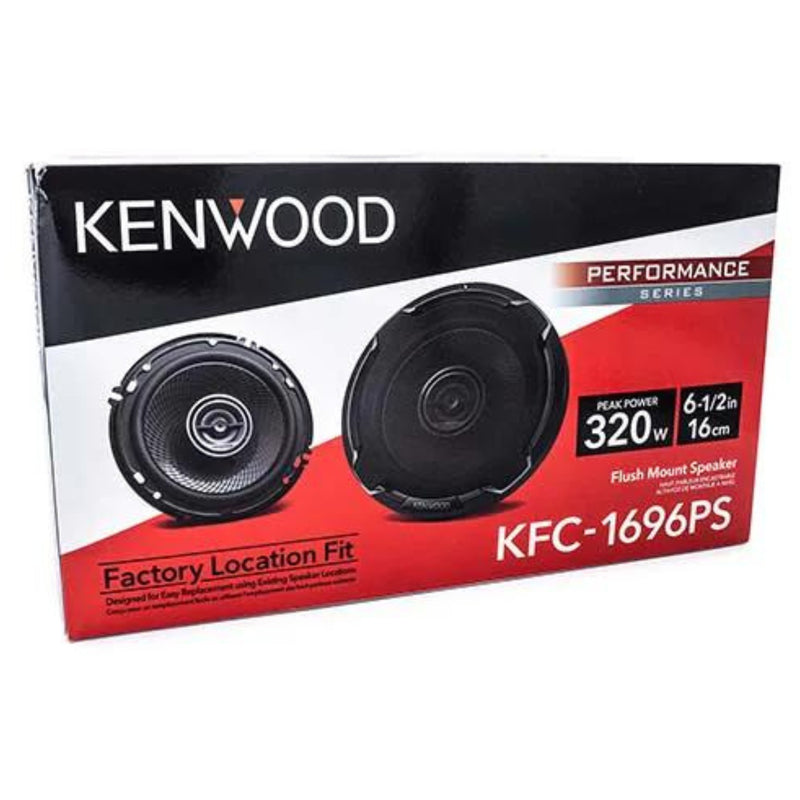 Pair of Kenwood 6.5" Round 2-Way Vehicle Speaker System 320 Watts Peak