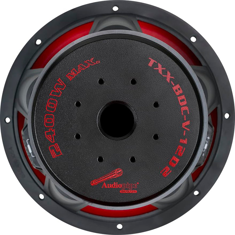 Audiopipe 12" Dual Voice Coil 2 Ohm 1100 Watt RMS Quad Stacked Magnet Subwoofer