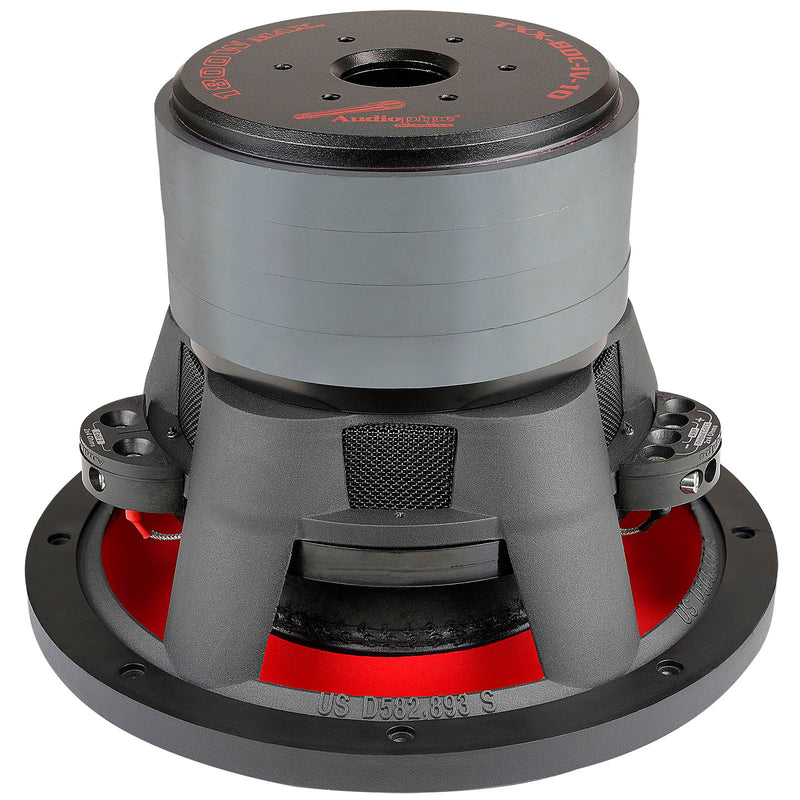 Audiopipe TXX-BDC 10" 900W RMS 2x4-Ohm DVC Quad Stack Composite Cone Subwoofer