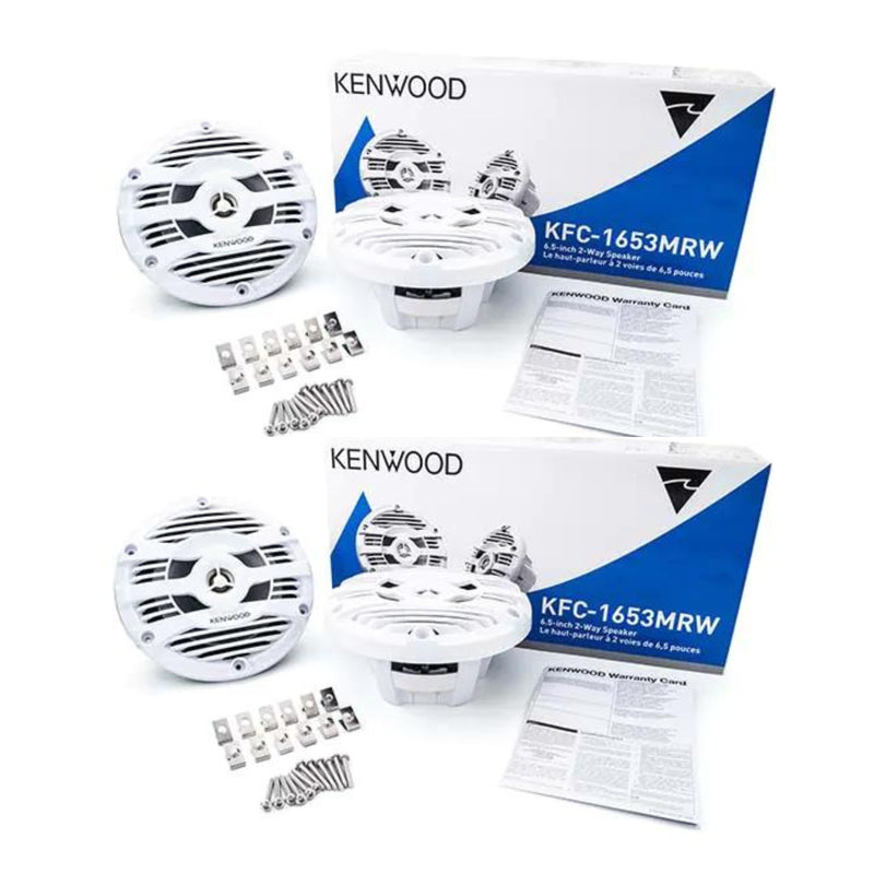 Kenwood Digital Media Receiver /w Bluetooth & (4) 6.5" Marine/Motorsports Speakers