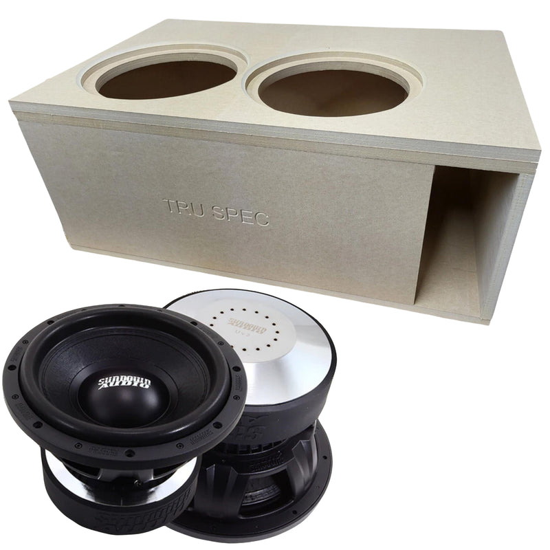 Sundown Pair of 12" U-Series D4 Subwoofers w/ GP Tru-Spec Dual Vented Enclosure
