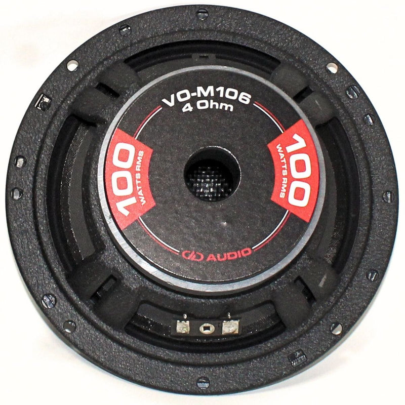 6.5" 100 Watt RMS 4 Ohm Voice Optimized Midrange Speaker Pair DD Audio VO-M106