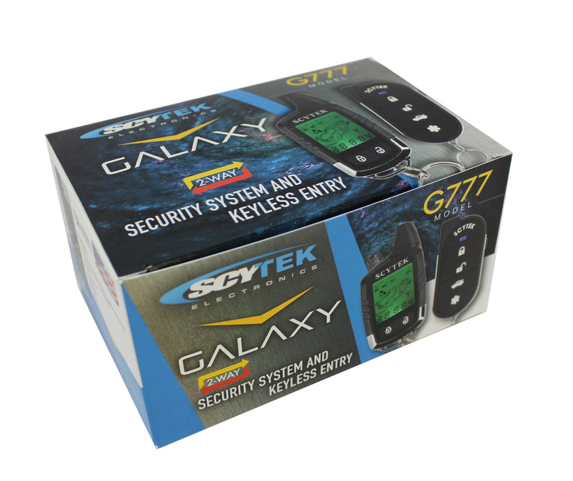 ScyTek Galaxy G777 V2 2 Way Car Alarm Anti Theft Security System Keyless Entry