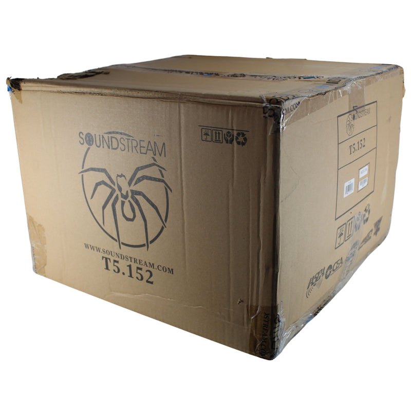 15" 1300 Watt RMS Dual 2-Ohm Car Audio Subwoofer Soundstream Tarantula T5 Series