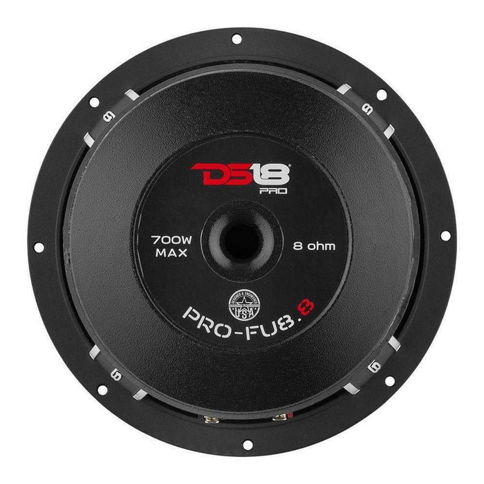 DS18 Car Audio 8" Mid-Bass Loudspeaker 700 Watt 8 Ohm PRO-FU8.8