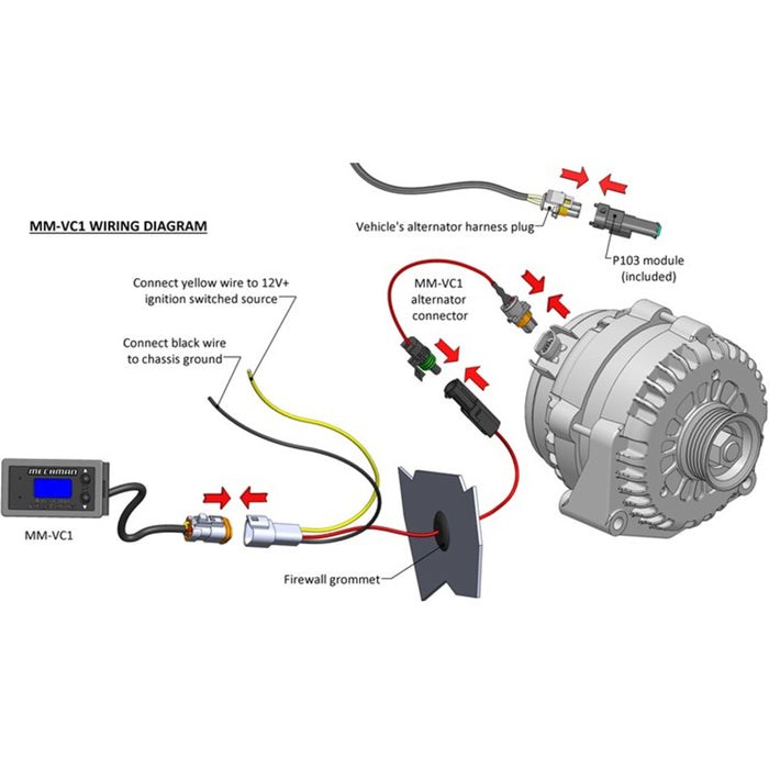 Mechman MM-VC1 2005 Newer GM/Chevy 2-Pin RVC Voltage Controller