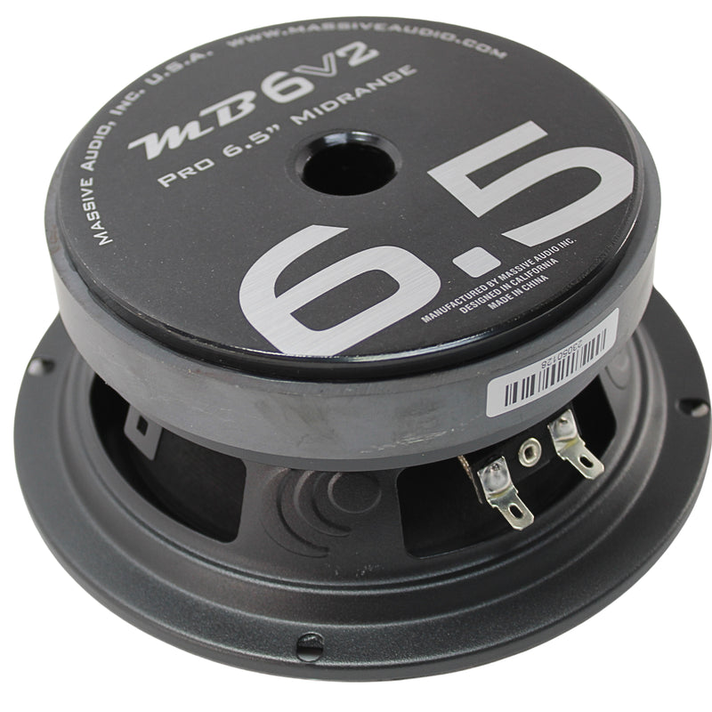 Massive Audio MB6 6.5" 300 Watt Max 4 Ohm Mid-Bass Speaker MA-MB6-V2