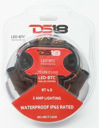 Digital Volt/Amp Meter RGB LED with Bluetooth Controller Waterproof DS18 Bundle