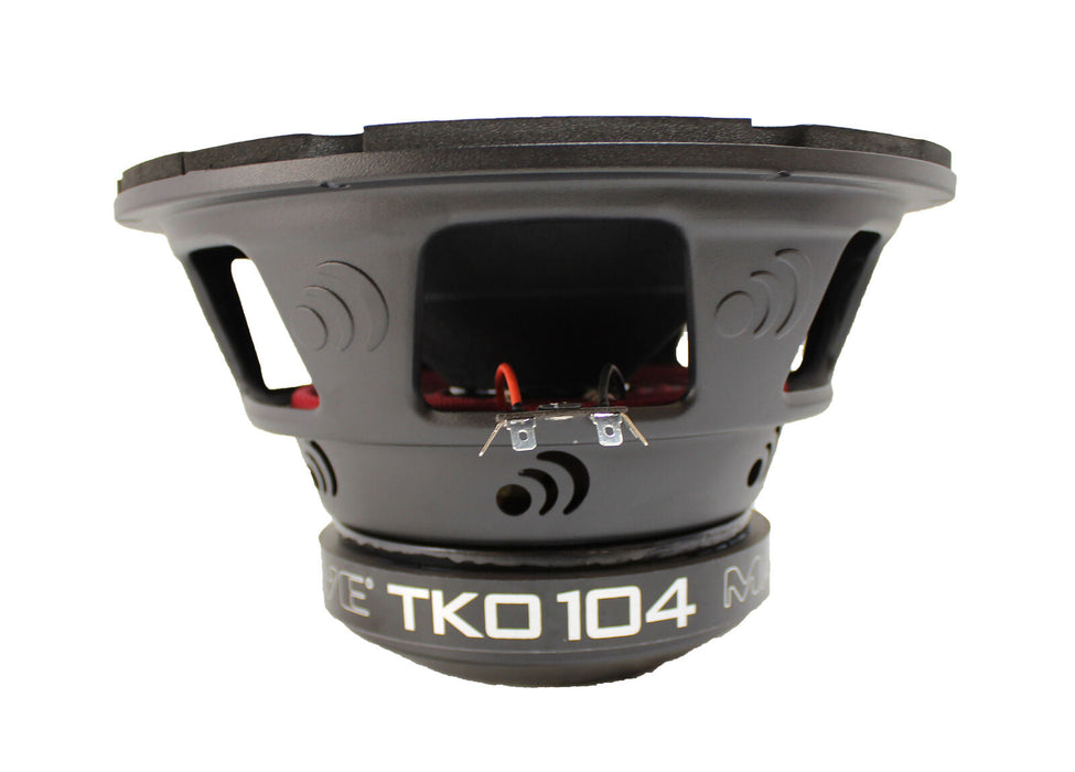 Massive Audio TKO Series TKO104 10" 600 Watt Dual 4 Ohm Subwoofer