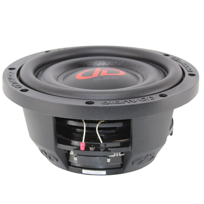 8" 300W RMS 4-Ohm 2" DVC Shallow Subwoofer DD Audio Slim Line SL608-D4- OPEN BOX