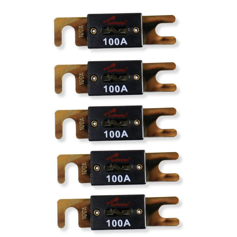 Audiopipe Gold-Plated 100 Amp ANL Fuse 32V for Car Audio 1, 2, 5 or 10 Pack