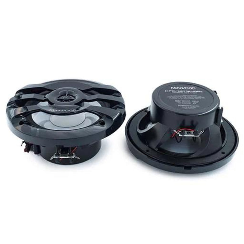 Pair of Kenwood 6.5" 2-way 4 Ohm 260W Max Marine Speakers W/ Built-in LED Lights
