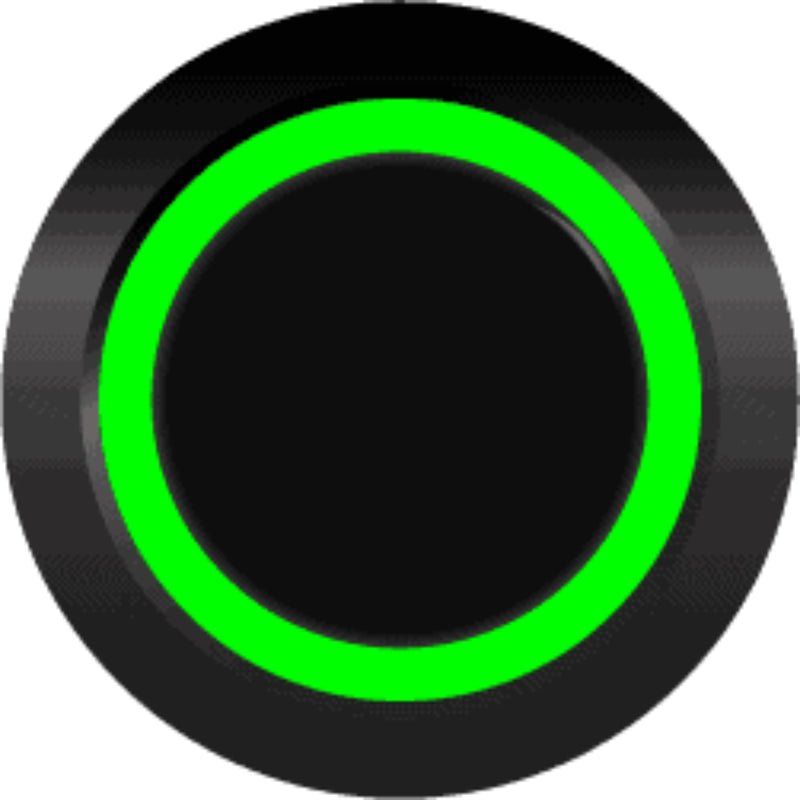 Sparked Innovations Universal Black Momentary Pushbutton Switch w/LED Light SPDT