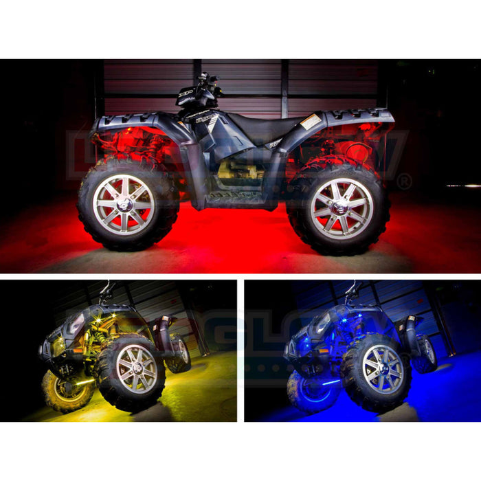 LEDGlow 16pc ATV Advanced Million Color LED Lighting Kit w/Automatic Brake Light