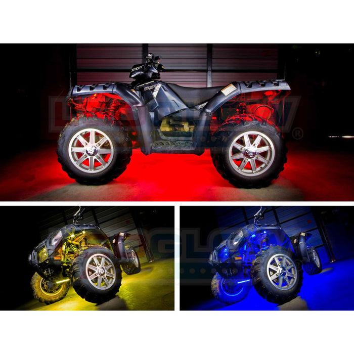 LEDGlow 14pc ATV Advanced Million Color LED Lighting Kit w/Automatic Brake Light