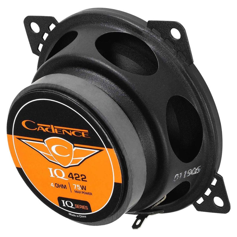 Cadence 4" 30 Watt RMS 4-Ohm 2-Way Coaxial Car Audio Speakers Pair IQ422