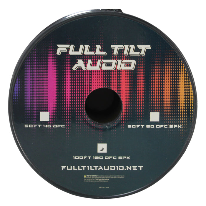 Full Tilt Audio 12 Gauge Tinned Oxygen Free Copper Speaker Wire Purple/Black Lot