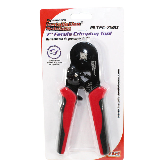 Installation Solution 7" Red Ferrule Crimping Tool IS-TFC-7510