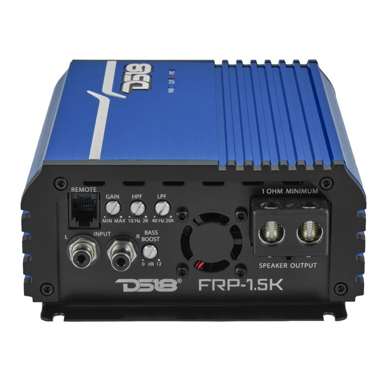 DS18 1500W RMS 1 Ohm Full-Range Class D Monoblock Amplifier FRP-1.5K