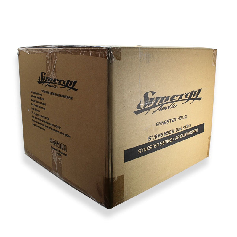 Synergy Audio SYN Series 15" 1250W RMS Dual  2 Ohm Car Subwoofer SYN-15D2