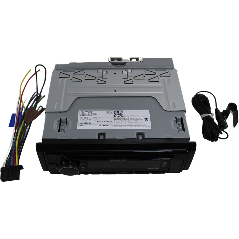 Kenwood Single DIN BT CD AM/FM USB SiriusXM Car Stereo Receiver / KDC-BT382U