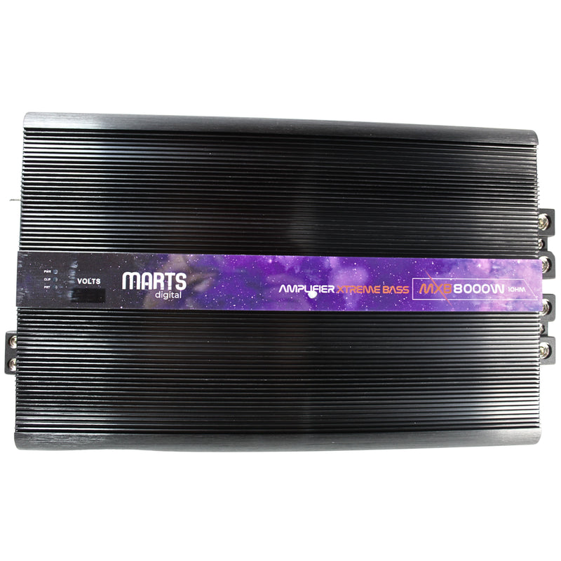 Marts Digital MXB Series Monoblock 8K Bass 1 Ohm Amplifier MXB-8000-1-V2