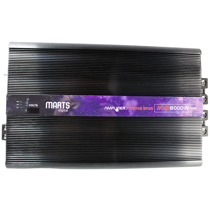 Marts Digital MXB Series Monoblock 8K Bass 1 Ohm Amplifier MXB-8000-1-V2