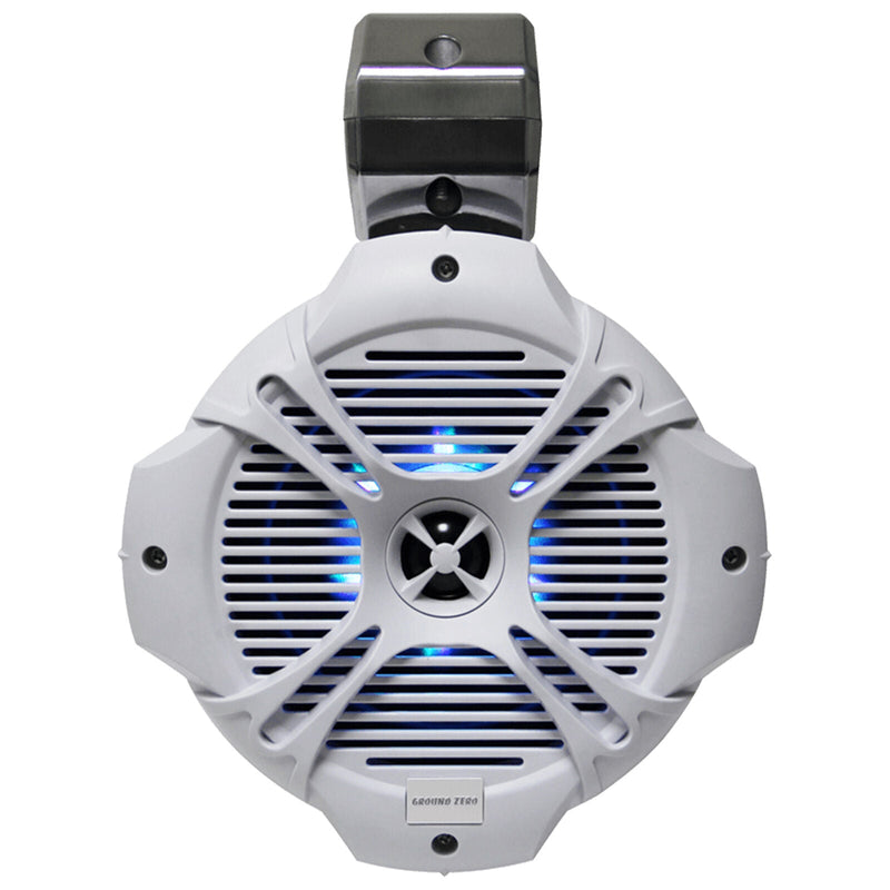 White Tower Wake Pair 6.5" 240W 2-Way Marine RGB Speakers Ground Zero