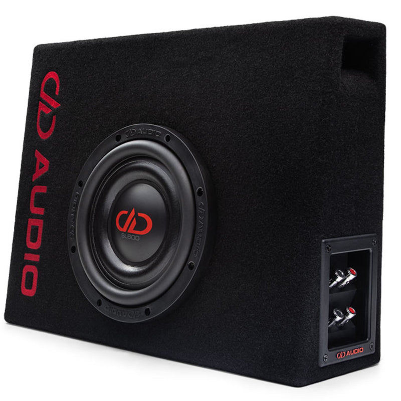 DD Audio SL608T.1 Slim Behind Seat 8" 300W Plug & Play Subwoofer Enclosure