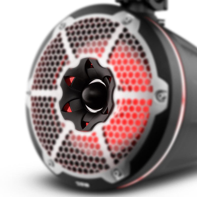 Pair of DS18 Hydro NXL-X10TPNEO/BK 10" 900W 4 Ohm RGB LED Marine Tower Speakers
