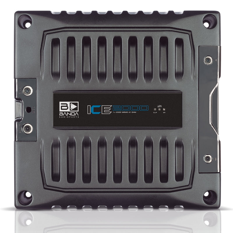 Banda ICE X Line Aluminum Brazilian 2000 Watt 1-Ohm Full Range Monoblock Amplifier