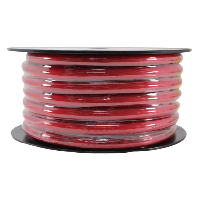 Full Tilt Audio 1/0 Gauge Copper Clad Aluminum Power/Ground Wire Red Lot