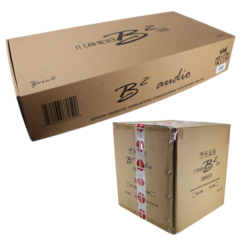 B2 Audio Subwoofer & Amplifier Combo B2-Z6-COMBO9 w/ZERO6 & RAMPAGE10 D1