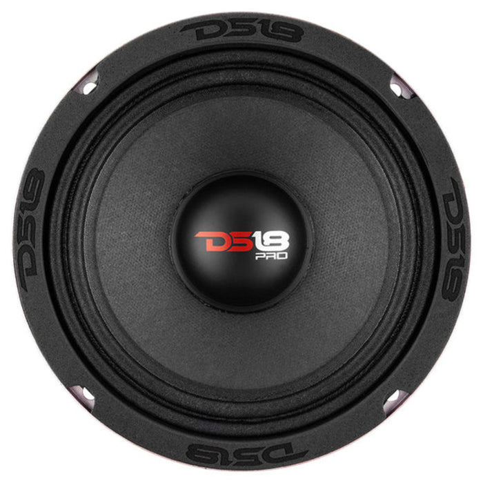 DS18 Car Audio 6.5" Midrange Loudspeaker 500 Watt 4 Ohm Red Basket PRO-X6.4M