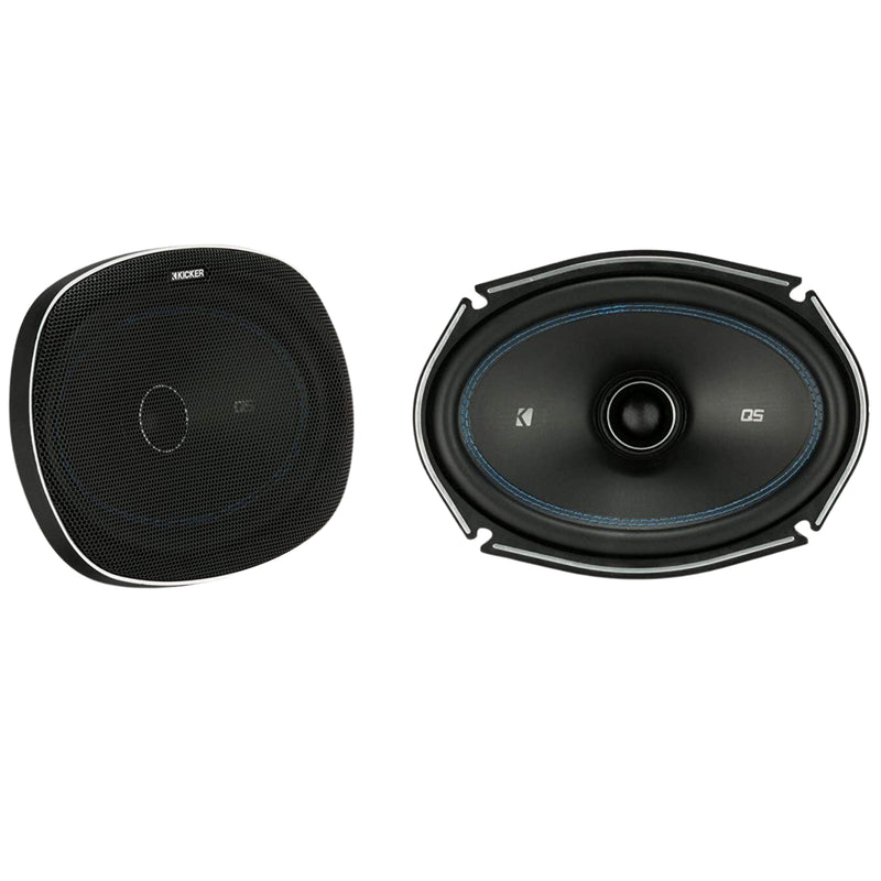 Kicker Q-Class 6" x 9" 4 Ohm 200 Watt Coaxial Speakers w/Crossovers 44QSC694