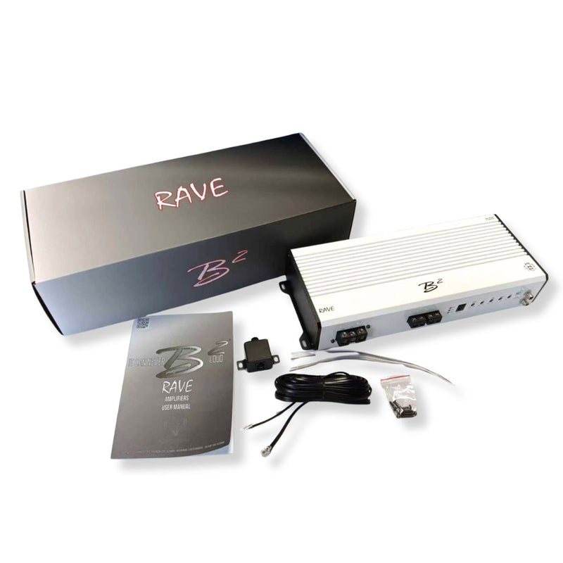 RAVE Series 1500W RMS 1Ohm Mono Half-Bridge Class D Car Audio Amplifier