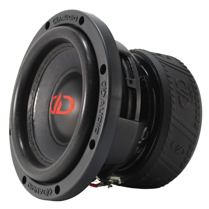 DD Audio 6 Inch Dual 4 Ohm 1800W Peak/600W RMS Power Tuned Subwoofer 606d-D4