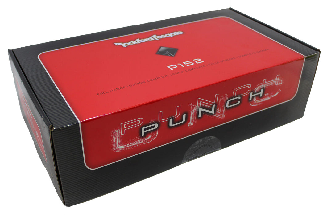 Pair of Rockford Fosgate Punch 5.25" 160W 2-Way 4 Ohm Full Range Speaker P152