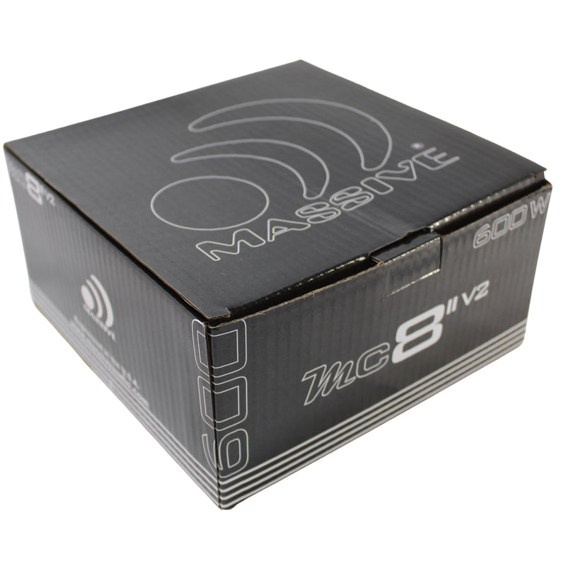 Massive Audio - 8" 200 Watt RMS 8 Ohm Mid-Range Speaker MA-MC8II-V2