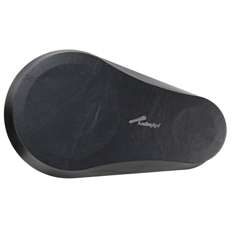 Pair of 6" Wood Vinyl Covered Speaker Pod w/ Tweeter Opening - Black