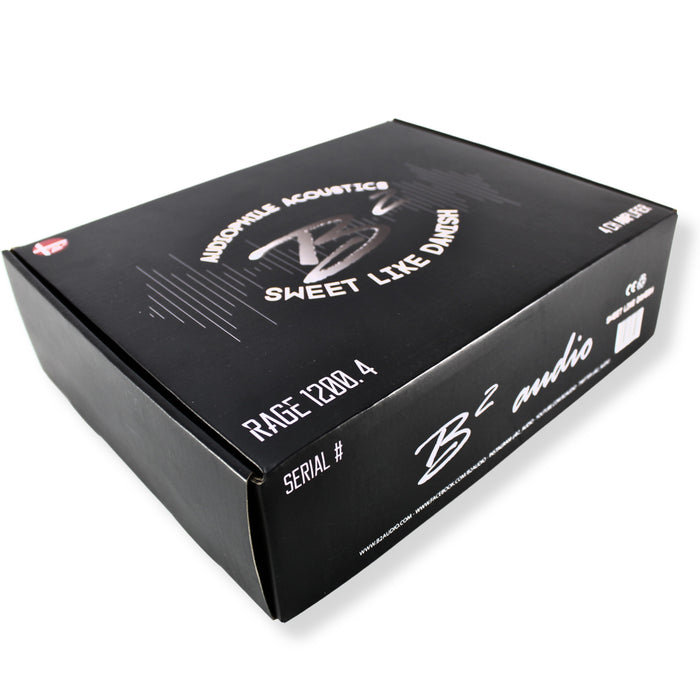 B2 Audio RAGE Series 1.2K 1200 Watt 4-Channel 2-Ohm Full Range Class D Amplifier