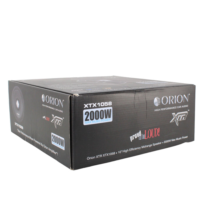 Orion 8-Ohm 500w RMS XTR Series 10" Midrange Bullet Speaker - XTX1058