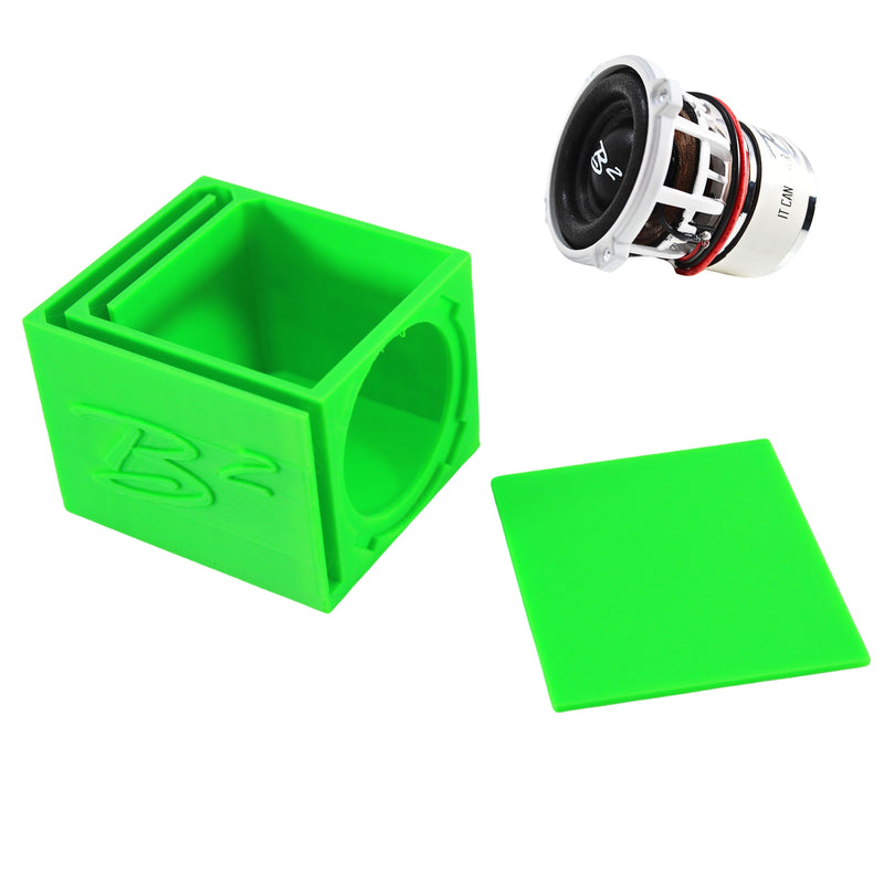 Single Ported Subwoofer Box Enclosure w/ 1x B2 Audio Rampage RC2 2" Subwoofer