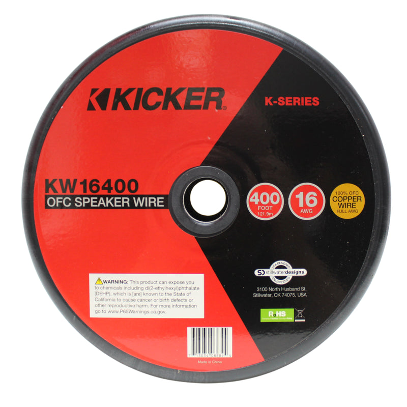 Kicker 16AWG Silver Tinned OFC Speaker Wire Frost Blue/Clear Lot Cut By The Foot