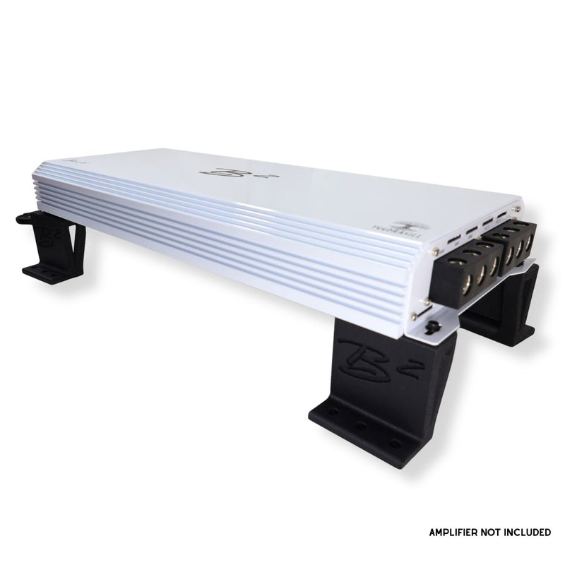 B2 Audio Dual Carbon Fiber ASA 3D-Printed Floating Amplifier Mount Racks